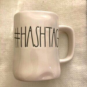 RAE  DUNN #HASHTAG Mug Large Capacity